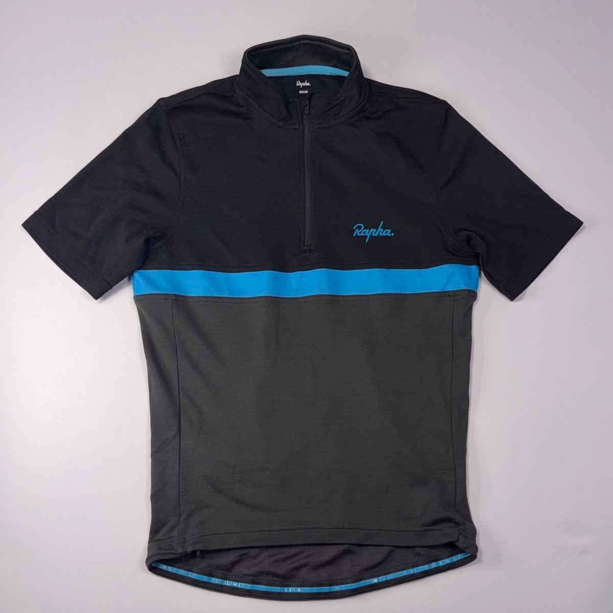 Rapha Men’s Team Sky Club Jersey - M - Black / Grey - Excellent Used Condition - Pedalling Wears