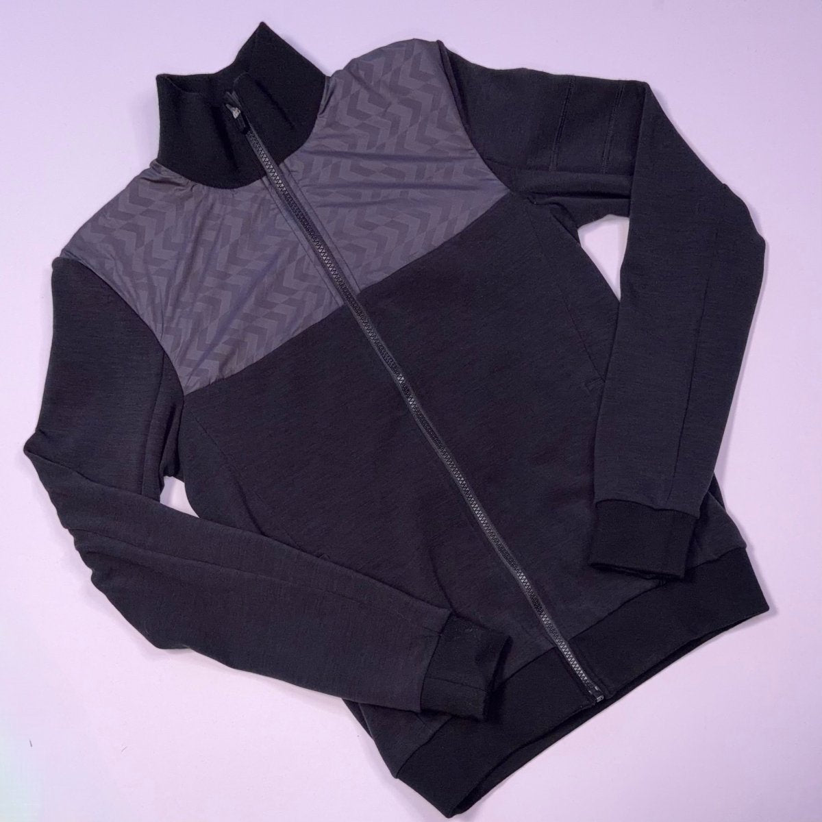 Rapha Men’s Track Jacket - XS - Black / Grey - Excellent Used Condition - Pedalling Wears