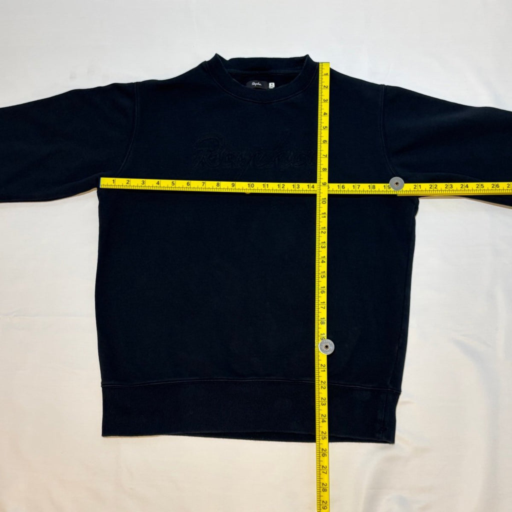 Rapha Script Logo Sweatshirt - M - Black - Very Good Used Condition - Pedalling Wears