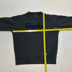 Rapha Script Logo Sweatshirt - S - Dark Grey - Very Good Used Condition - Pedalling Wears