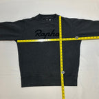 Rapha Script Logo Sweatshirt - S - Dark Grey - Very Good Used Condition - Pedalling Wears