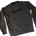 Rapha Script Logo Sweatshirt - S - Dark Grey - Very Good Used Condition - Pedalling Wears