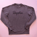 Rapha Script Logo Sweatshirt - S - Grey - Very Good Used Condition - Pedalling Wears