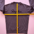 Rapha Script Logo Sweatshirt - S - Grey - Very Good Used Condition - Pedalling Wears