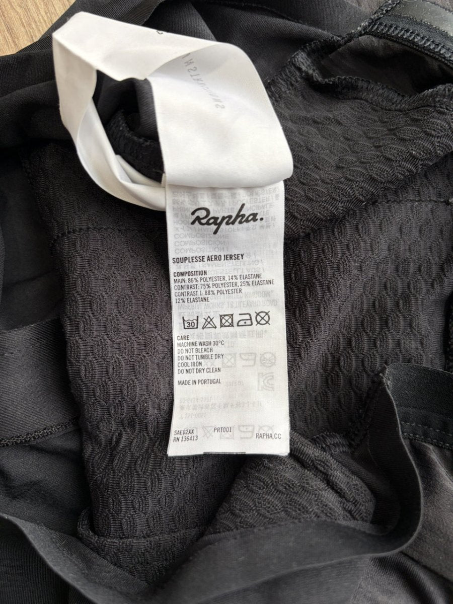 Rapha Souplesse Women’s Aero Jersey - XXS - Black - Excellent Condition - Pedalling Wears