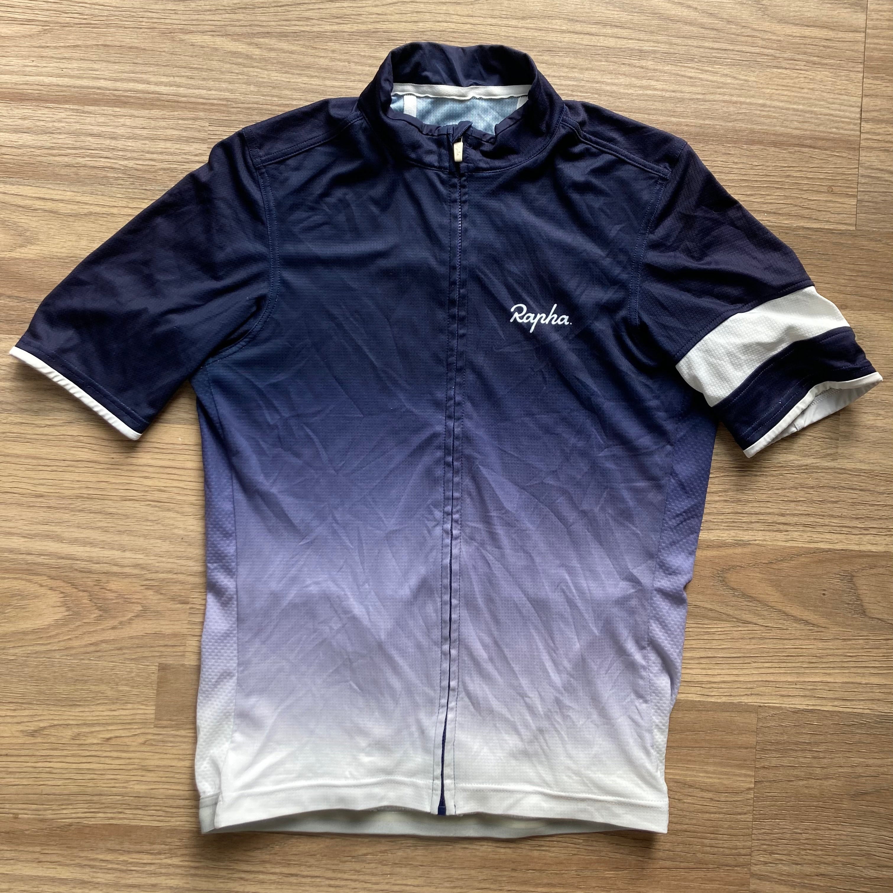 Rapha Super Lightweight Men's Jersey - M - Navy Blue Fade - Excellent Condition - Pedalling Wears