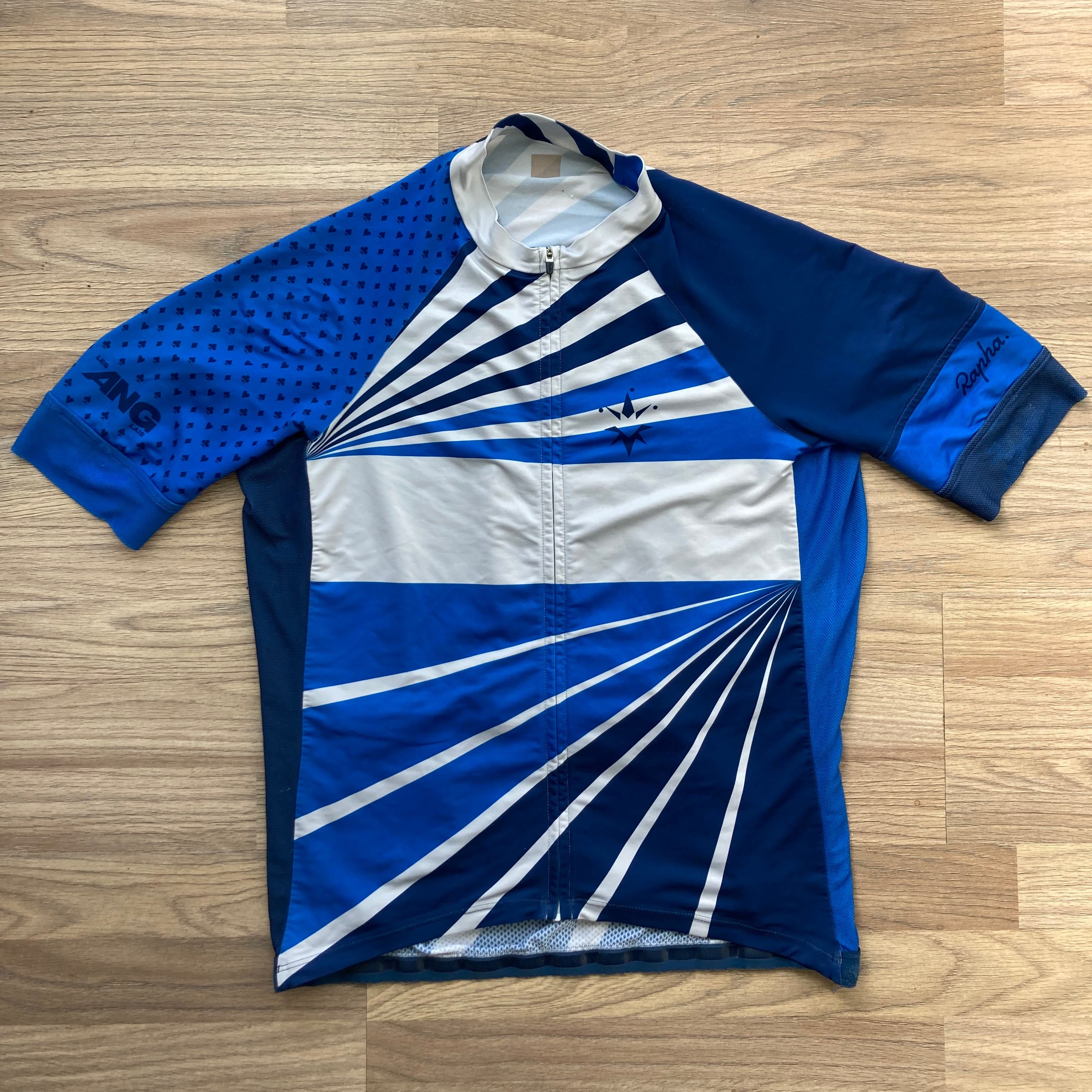 Rapha Trade Team “Les Anglais” Men’s Jersey - XL - Blue - Good Condition - Pedalling Wears