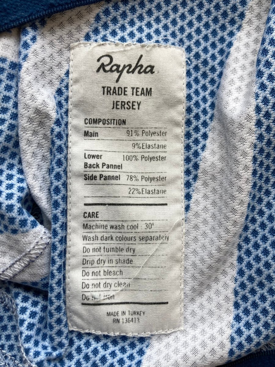 Rapha Trade Team “Les Anglais” Men’s Jersey - XL - Blue - Good Condition - Pedalling Wears