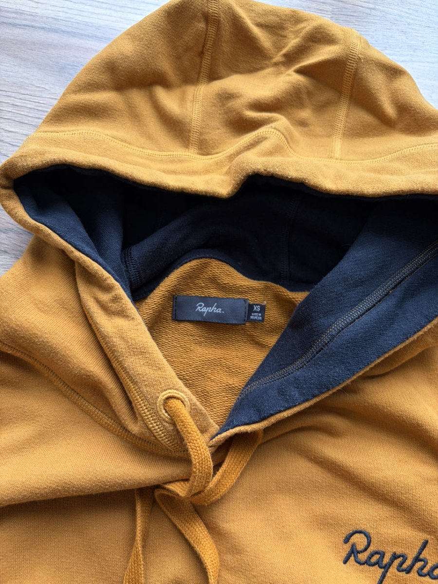 Rapha Trail Hoodie - XS - Mustard - Excellent Condition - Pedalling Wears
