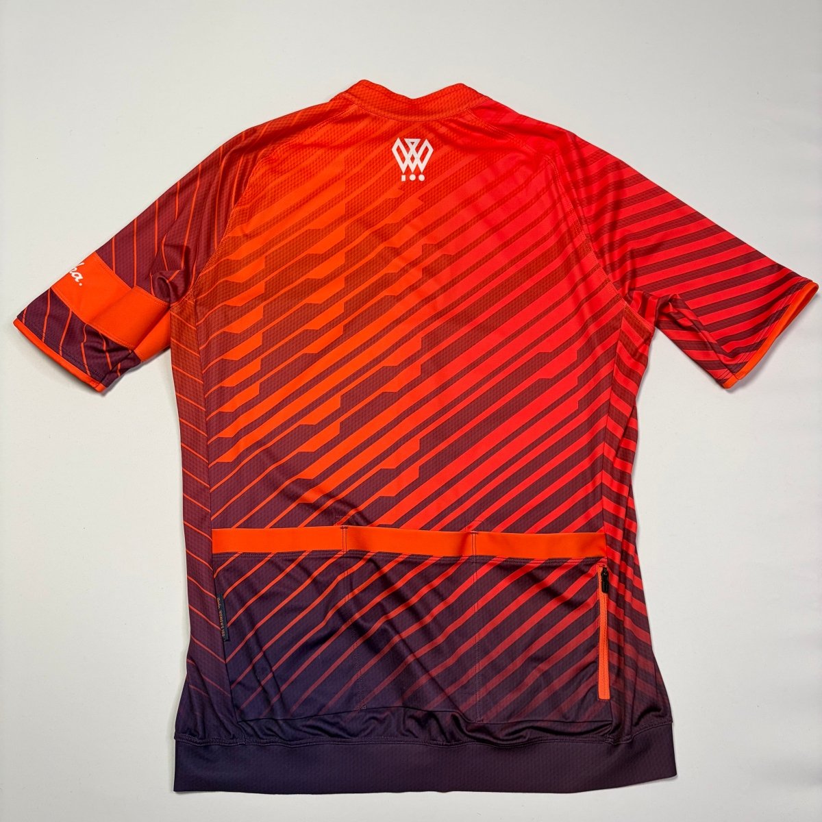 Rapha Women's 100 Edition Jersey - L - Red / Orange Gradient - Excellent Used Condition - Pedalling Wears