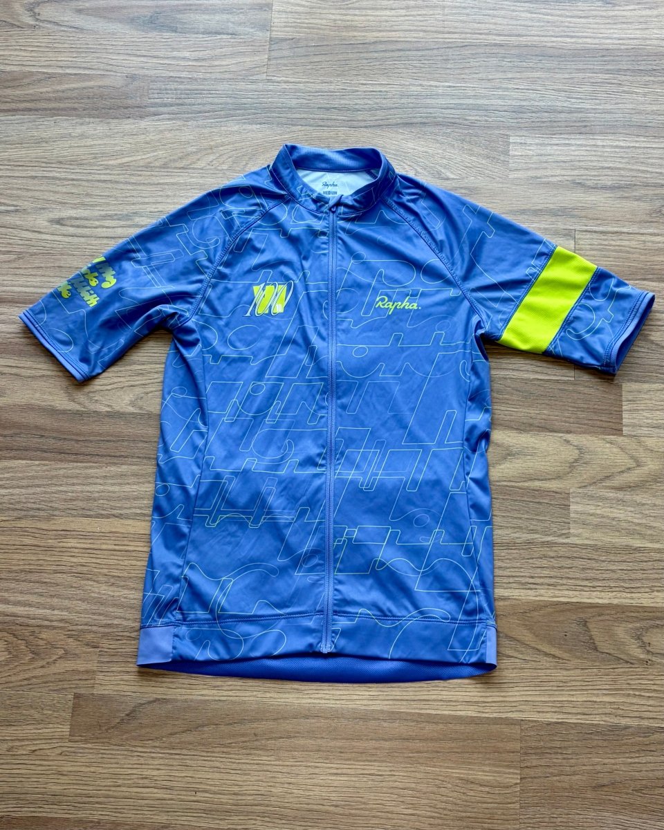 Rapha Women’s 100 Edition Jersey - M - Blue - Excellent Condition - Pedalling Wears