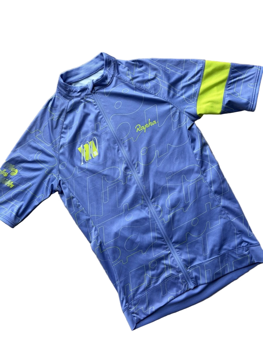 Rapha Women’s 100 Edition Jersey - XS - Blue - Excellent Condition - Pedalling Wears