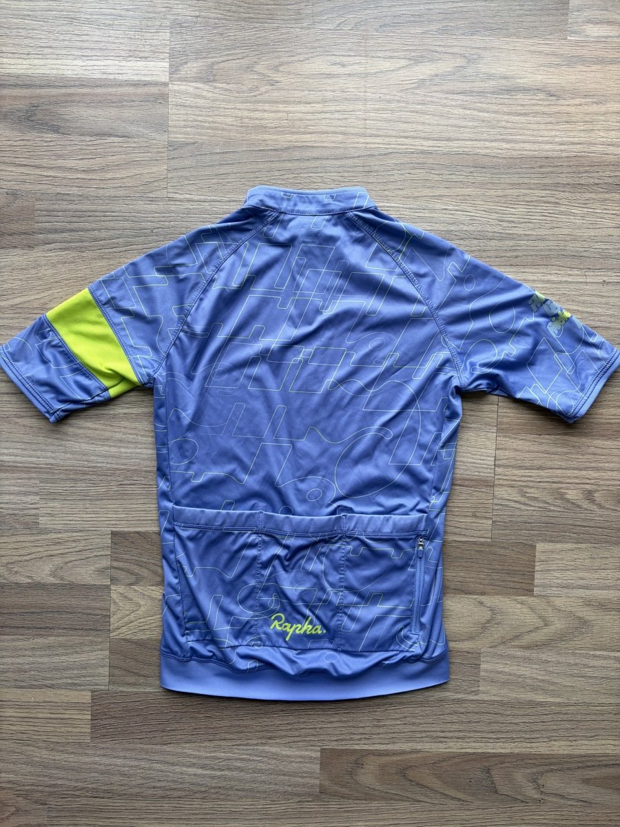 Rapha Women’s 100 Edition Jersey - XS - Blue - Excellent Condition - Pedalling Wears