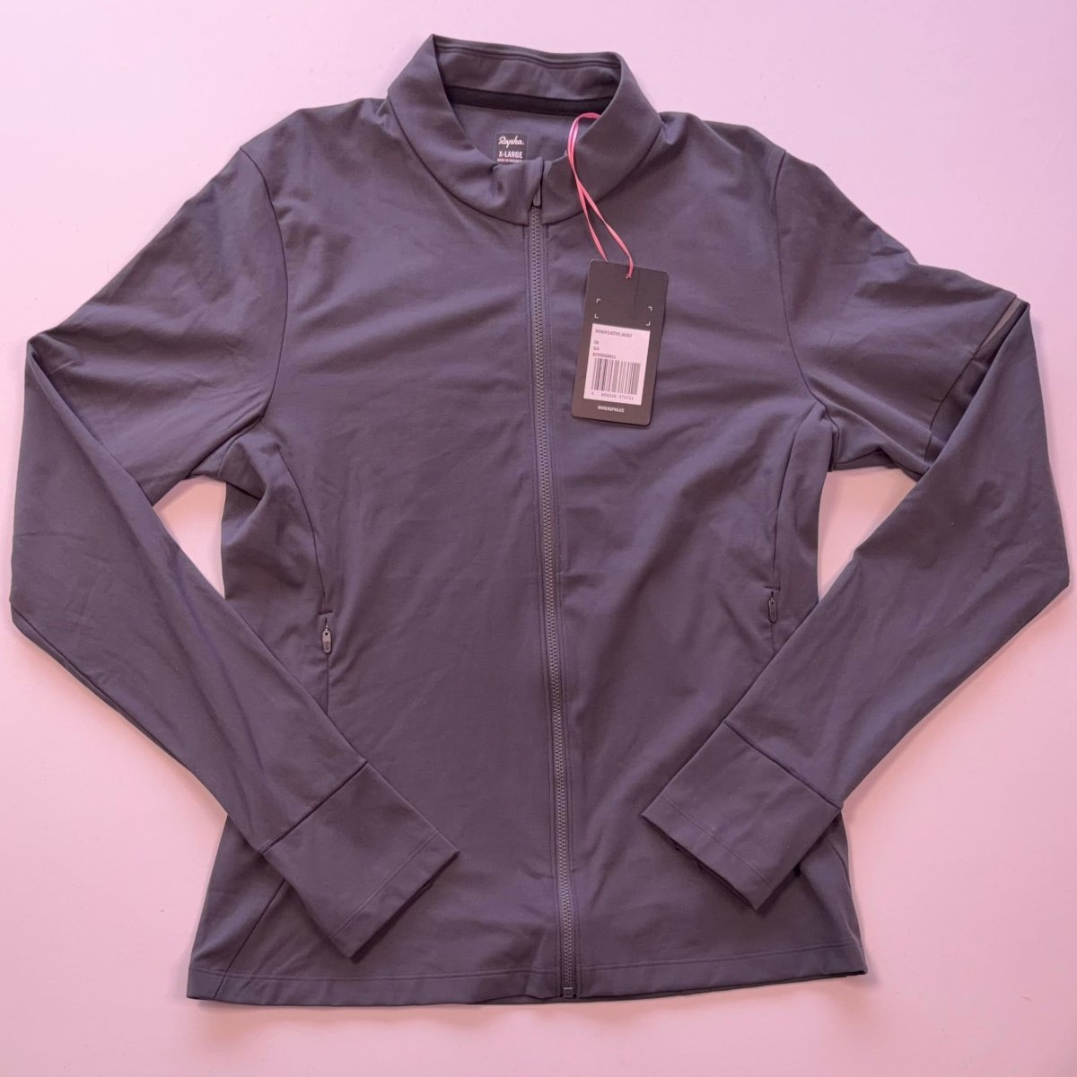 Rapha Women’s Active Jacket – XL – Grey – New With Tags - Pedalling Wears