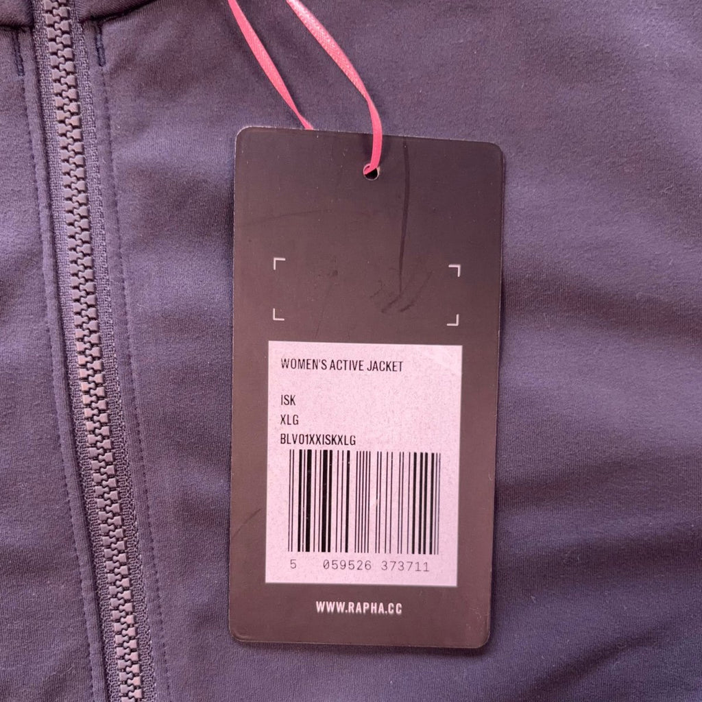 Rapha Women’s Active Jacket – XL – Grey – New With Tags - Pedalling Wears