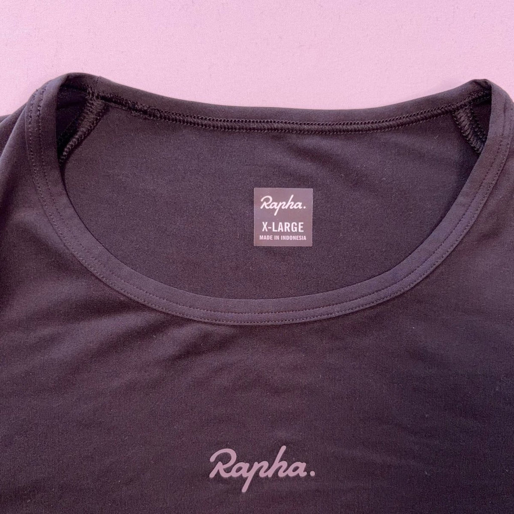 Rapha Women’s Active Long Sleeve Crop Top – XL – Black – Excellent Used Condition - Pedalling Wears