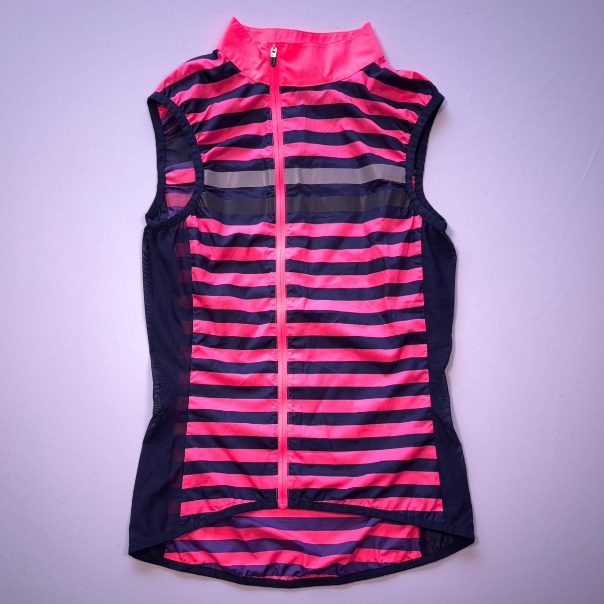 Rapha Women’s Brevet Gilet - XXS - Pink/Navy Striped - Excellent Used Condition - Pedalling Wears