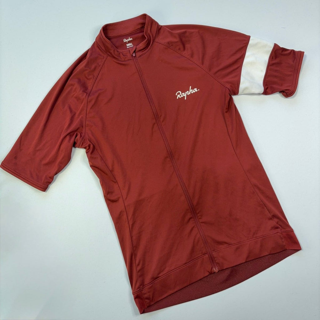 Rapha Women’s Core Jersey - S - Burgundy - Very Good Used Condition - Pedalling Wears