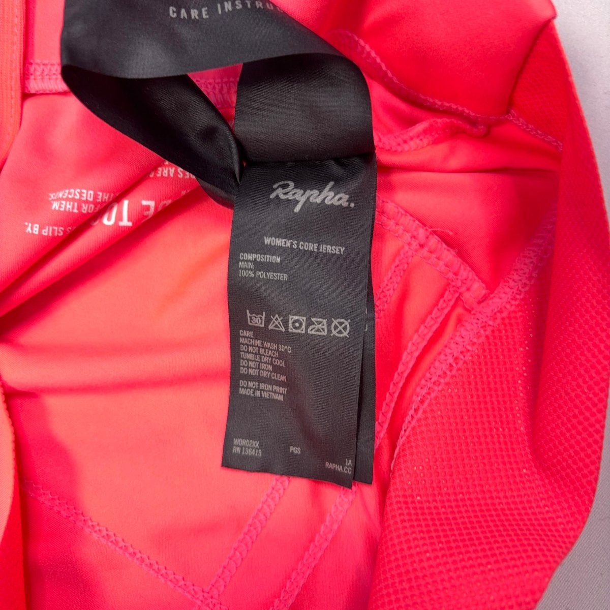 Rapha Women’s Core Jersey - XS - High - Vis Pink - Good Used Condition - Pedalling Wears