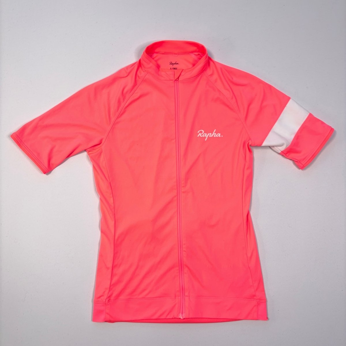 Rapha Women’s Core Jersey - XS - High - Vis Pink - Good Used Condition - Pedalling Wears