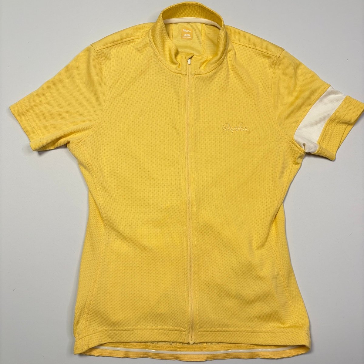 Rapha Women's Core Lightweight Jersey - L - Yellow - Excellent Used Condition - Pedalling Wears
