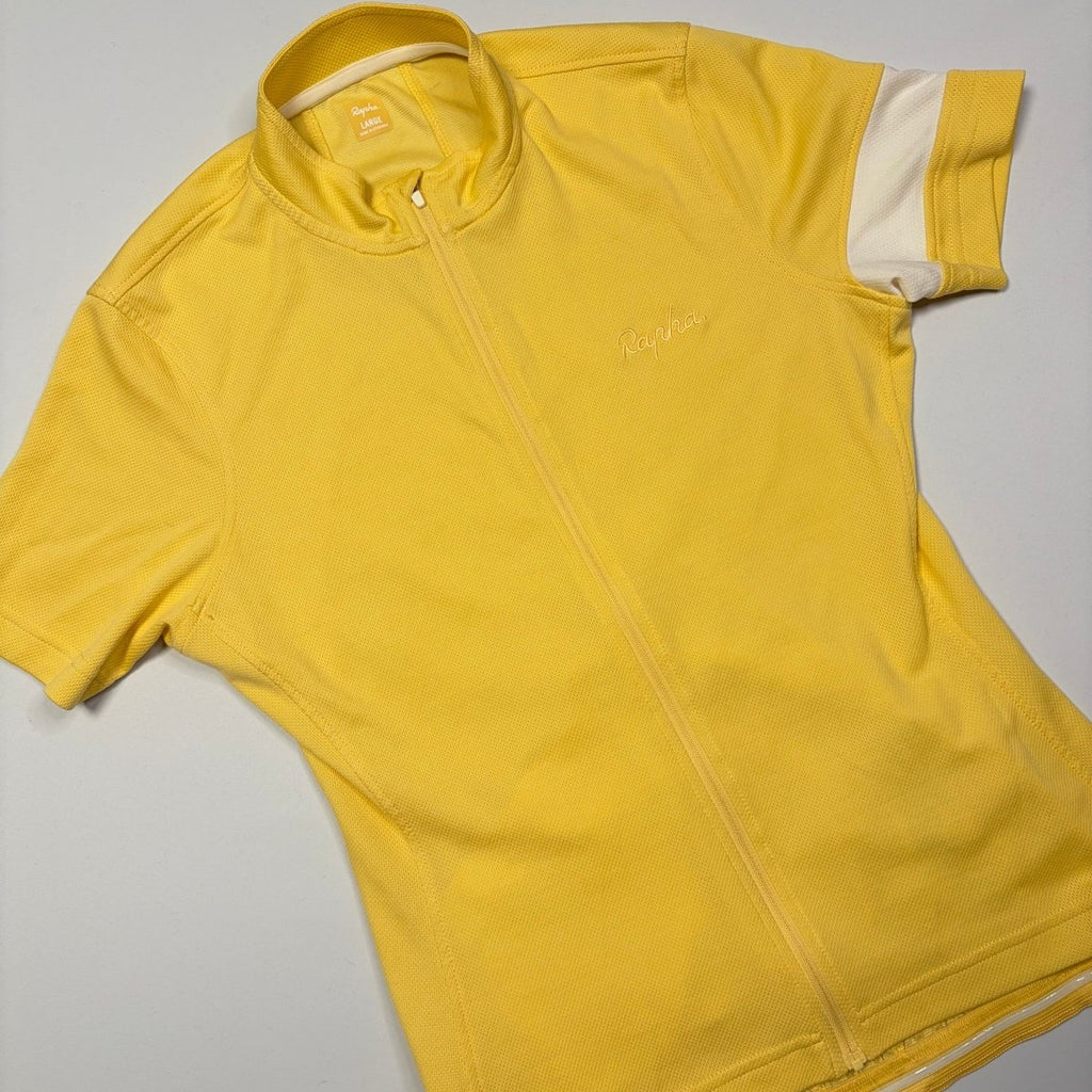 Rapha Women's Core Lightweight Jersey - L - Yellow - Excellent Used Condition - Pedalling Wears