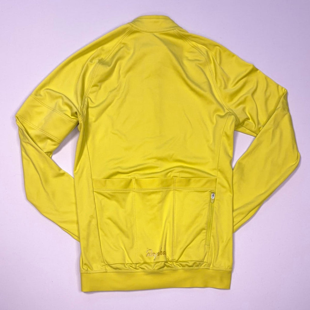 Rapha Women's Core Long Sleeve Jersey - XXS - Chartreuse Yellow - Very Good Used Condition - Pedalling Wears