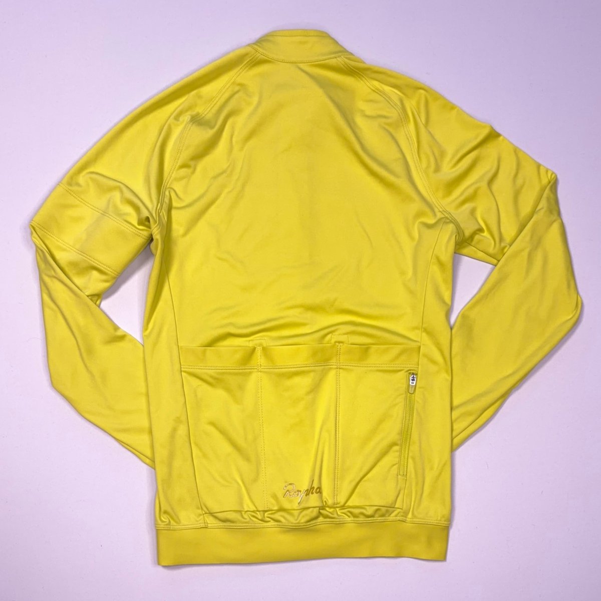 Rapha Women's Core Long Sleeve Jersey - XXS - Chartreuse Yellow - Very Good Used Condition - Pedalling Wears