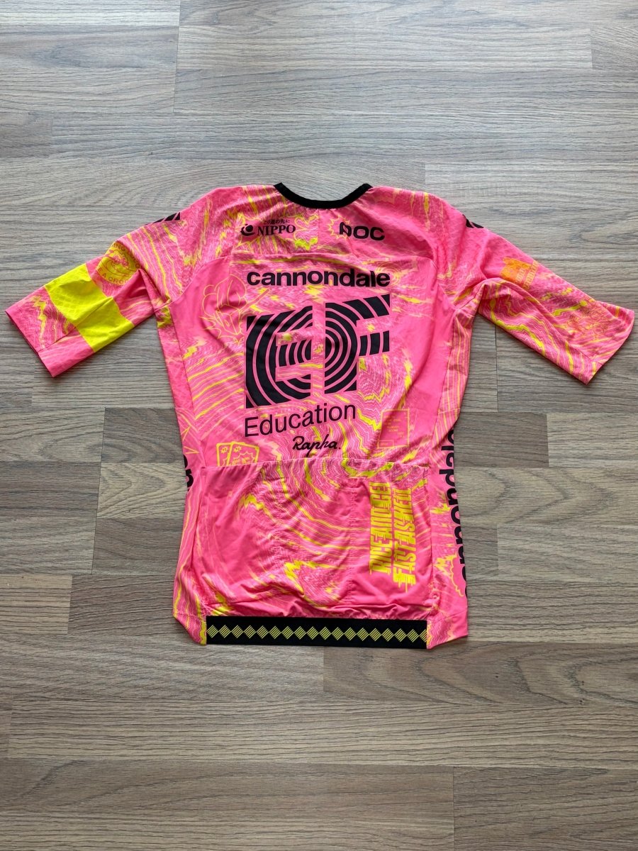 Rapha Women's EF Education First Pro Team Aero Jersey - S - Pink / Multi - Excellent Condition - Pedalling Wears