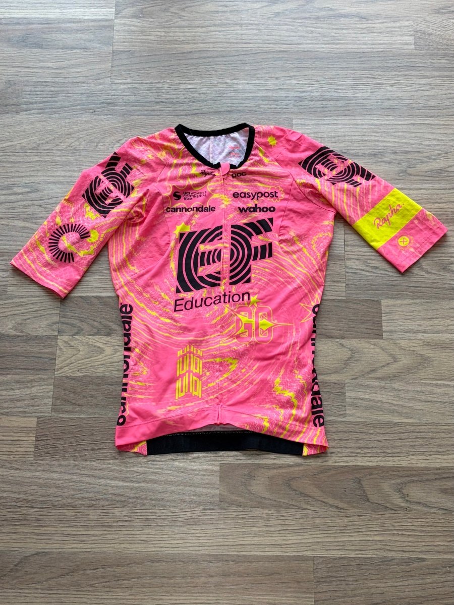 Rapha Women's EF Education First Pro Team Aero Jersey - S - Pink / Multi - Excellent Condition - Pedalling Wears