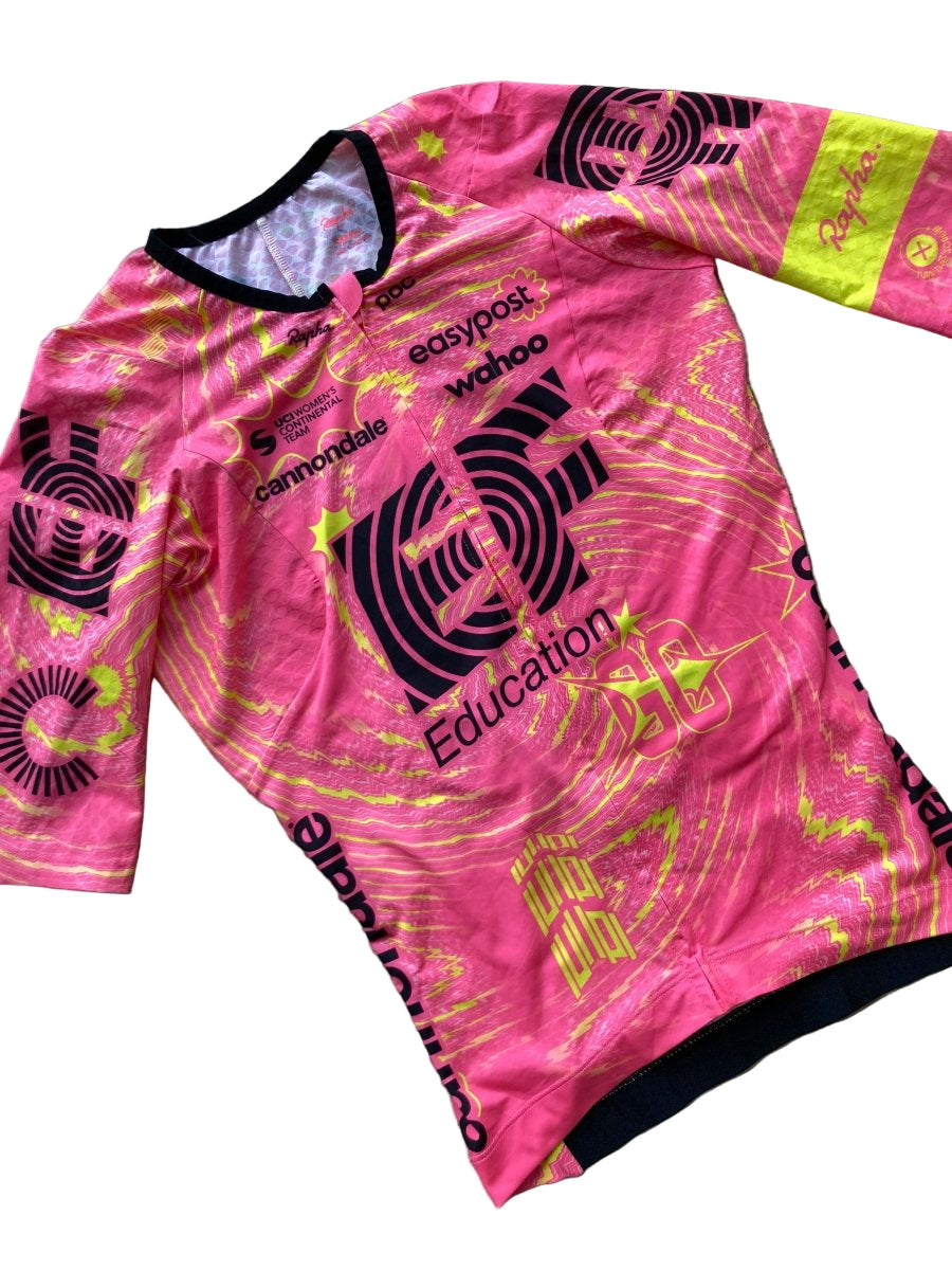 Rapha Women's EF Education First Pro Team Aero Jersey - S - Pink / Multi - Excellent Condition - Pedalling Wears