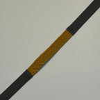 Rapha Women's Leather & Woven Belt - XS (24 - 28") - Grey / Orange - Excellent Used Condition - Pedalling Wears
