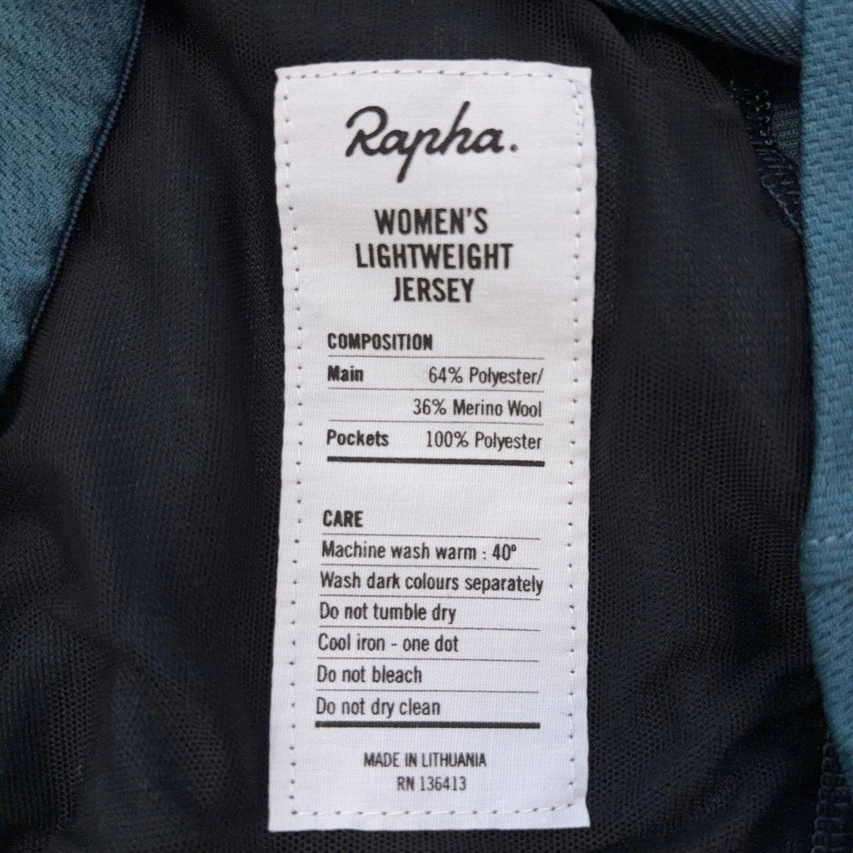 Rapha Women’s Lightweight Jersey - XL - Dark Green - Excellent Used Condition - Pedalling Wears