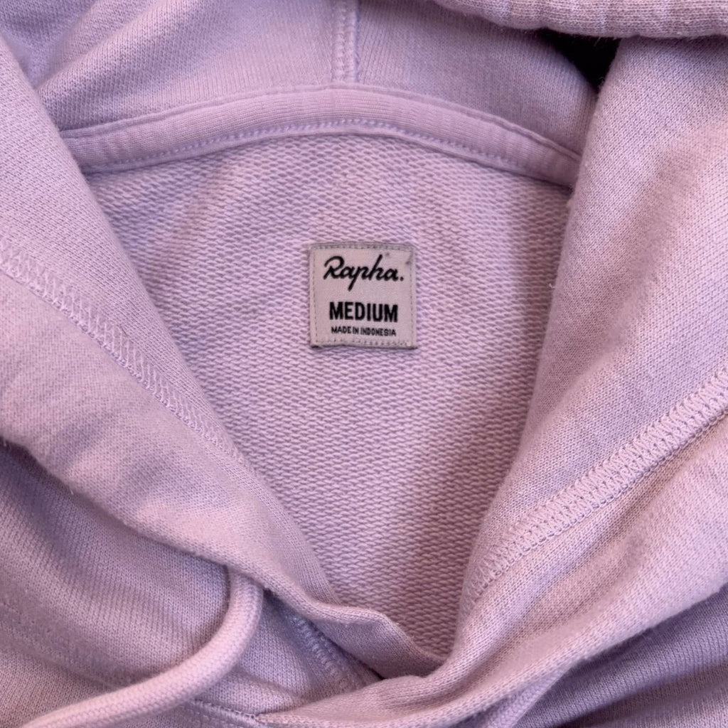 Rapha Women's Logo Pullover Hoodie - M - Lilac - Very Good Used Condition - Pedalling Wears