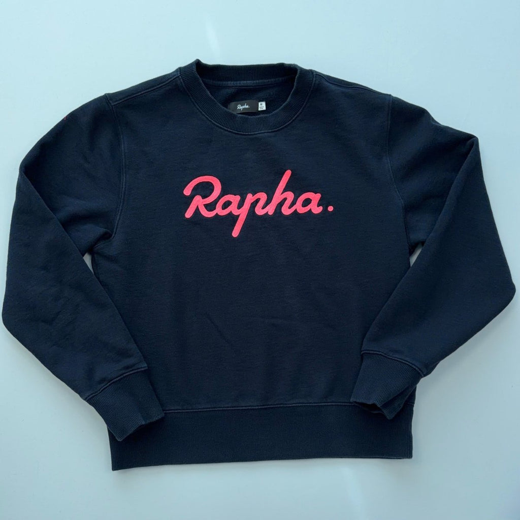 Rapha Women’s Logo Sweatshirt - M - Navy - Very Good Used Condition - Pedalling Wears