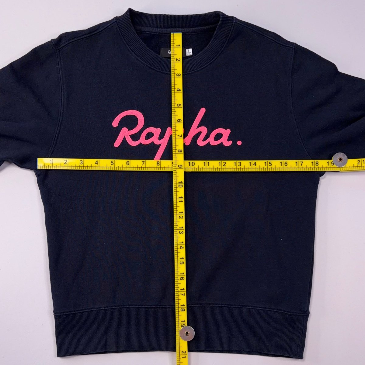 Rapha Women’s Logo Sweatshirt – S – Navy Blue – Very Good Used Condition - Pedalling Wears