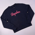 Rapha Women’s Logo Sweatshirt – S – Navy Blue – Very Good Used Condition - Pedalling Wears