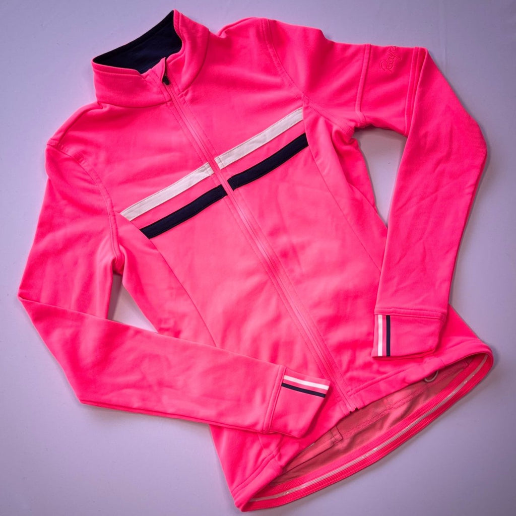 Rapha Women's Long Sleeve Brevet Jersey - XXS - High - Vis Pink - Excellent Used Condition - Pedalling Wears