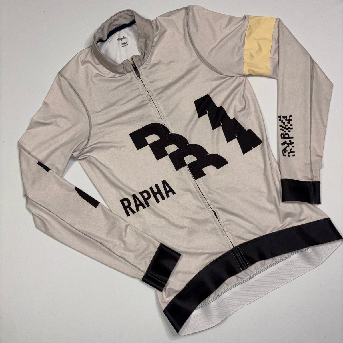 Rapha Women's Pro Team Long Sleeve Training Jersey - S - Light Grey - Good Used Condition - Pedalling Wears