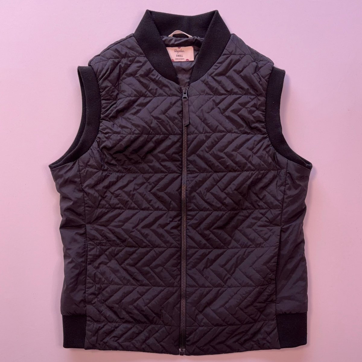 Rapha Women's Quilted Insulated Gilet - S - Black - Excellent Used Condition - Pedalling Wears