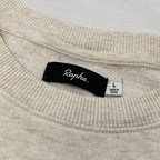 Rapha Women's Script Logo Sweatshirt - L - Beige - Excellent Used Condition - Pedalling Wears