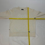 Rapha Women's Script Logo Sweatshirt - L - Beige - Excellent Used Condition - Pedalling Wears