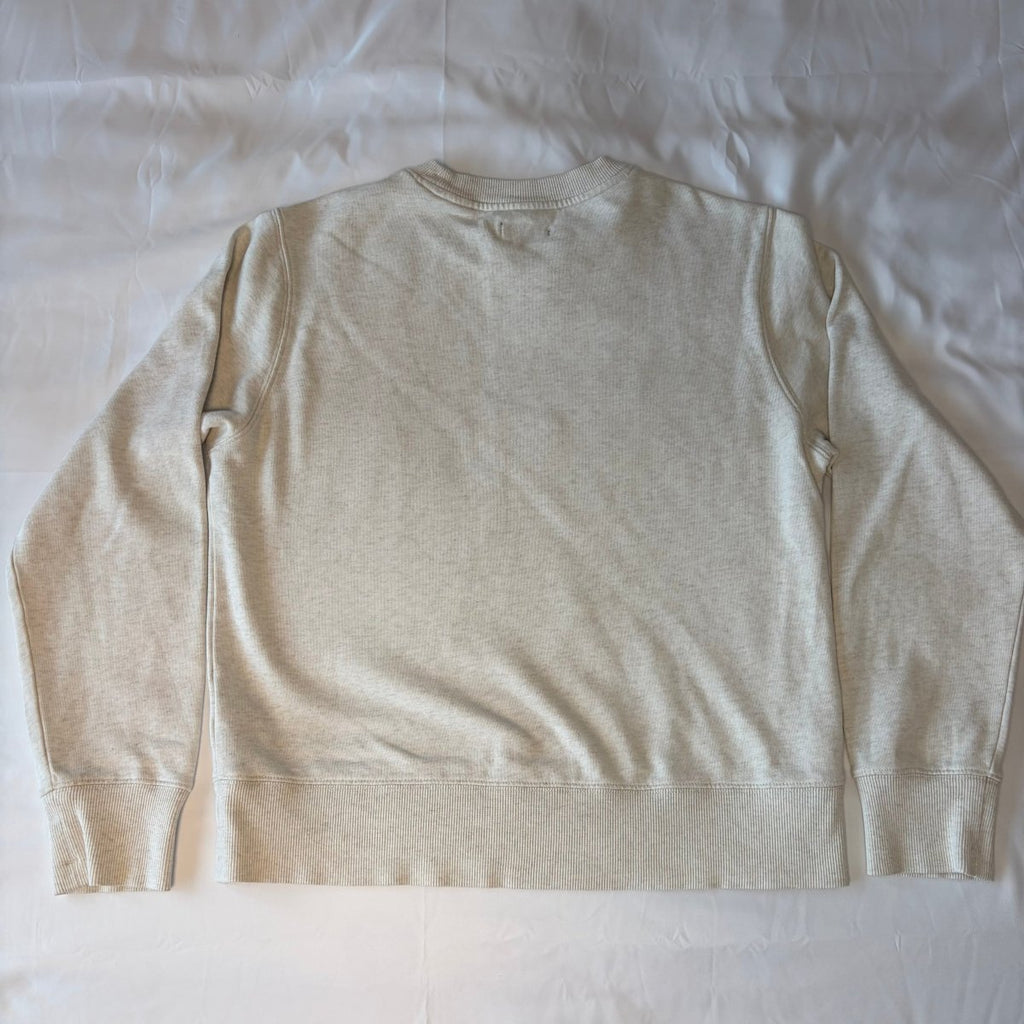 Rapha Women's Script Logo Sweatshirt - L - Beige - Excellent Used Condition - Pedalling Wears