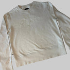 Rapha Women's Script Logo Sweatshirt - L - Beige - Excellent Used Condition - Pedalling Wears