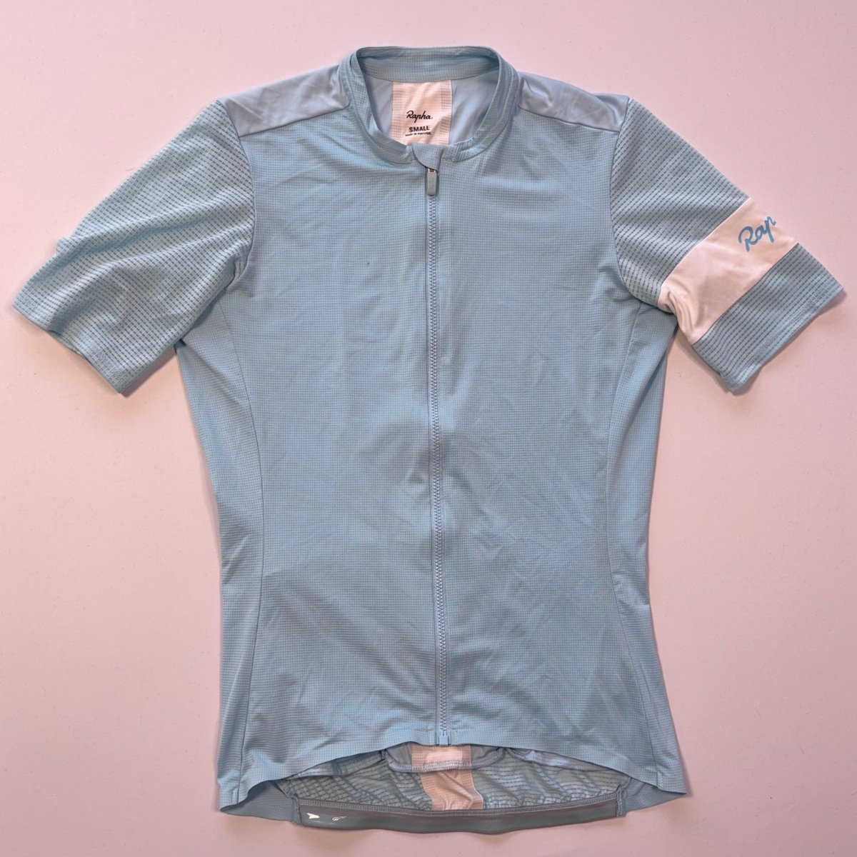 Rapha Women's Souplesse Flyweight Jersey - S - Light Blue - Very Good Used Condition - Pedalling Wears