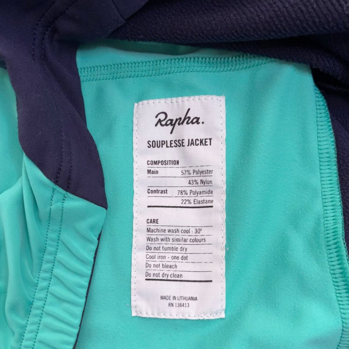 Rapha Women's Souplesse Long Sleeve Jersey - S - Navy - Excellent Used Condition - Pedalling Wears