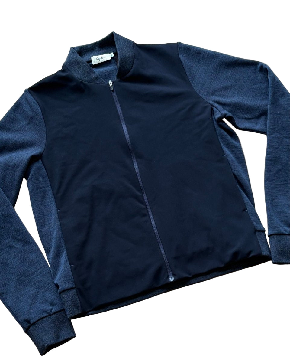 Rapha Women's Two - Tone Bomber Jacket - L - Navy - Excellent Condition - Pedalling Wears