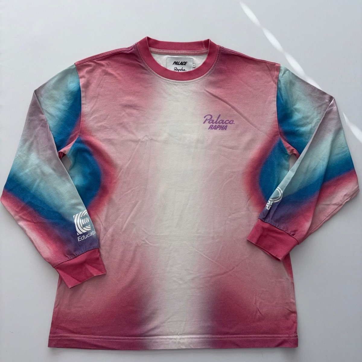 Rapha x Palace EF L/S T-Shirt - S - Multi - colour - Excellent Used Condition - Pedalling Wears