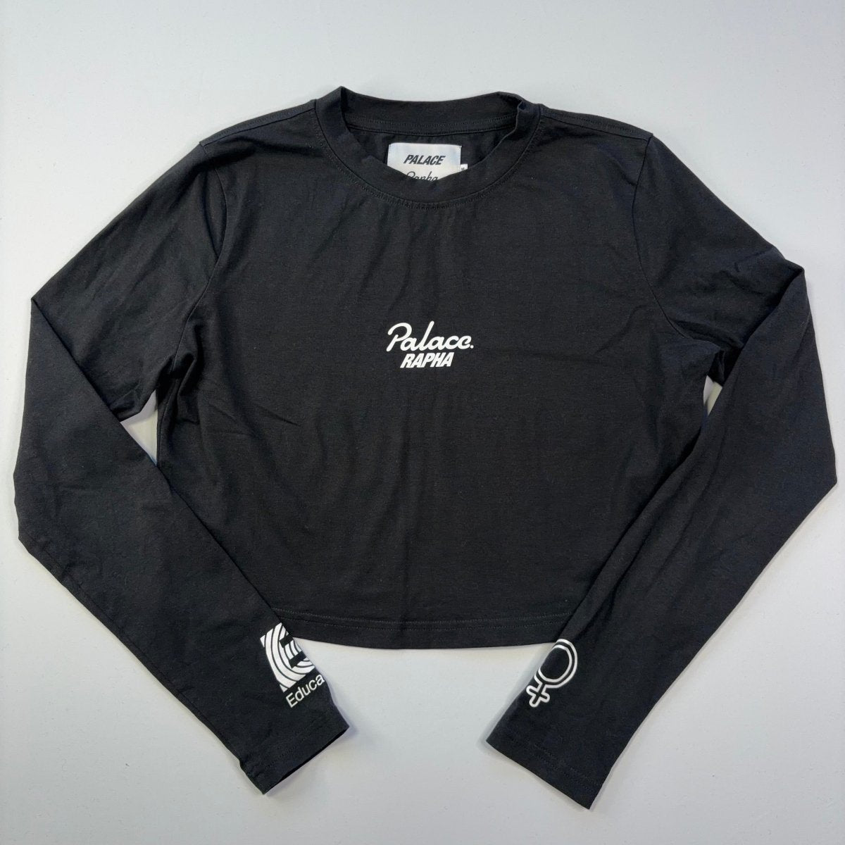 Rapha x Palace Women’s EF Education First Cropped T-Shirt - M - Black - Excellent Used Condition - Pedalling Wears