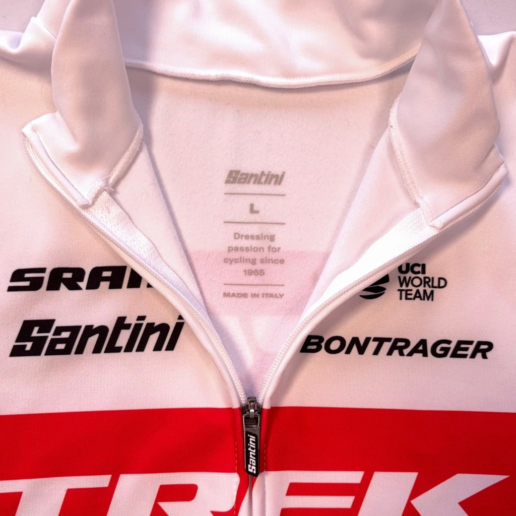 Santini Trek - Segafredo Long Sleeve Pro Team Jersey - L - White - Excellent Used Condition - Pedalling Wears